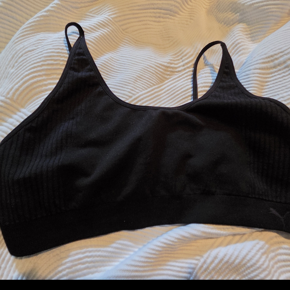 Puma Black Sports Bra